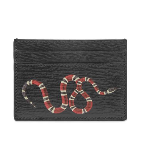 gucci black cardholder with ribbon|Gucci card holder with snake.